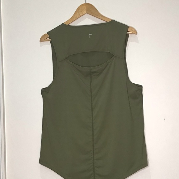 ZYIA Active Olive Green Horizon Keyhole Back Sleeveless Tank Top Size XXL - Picture 4 of 8